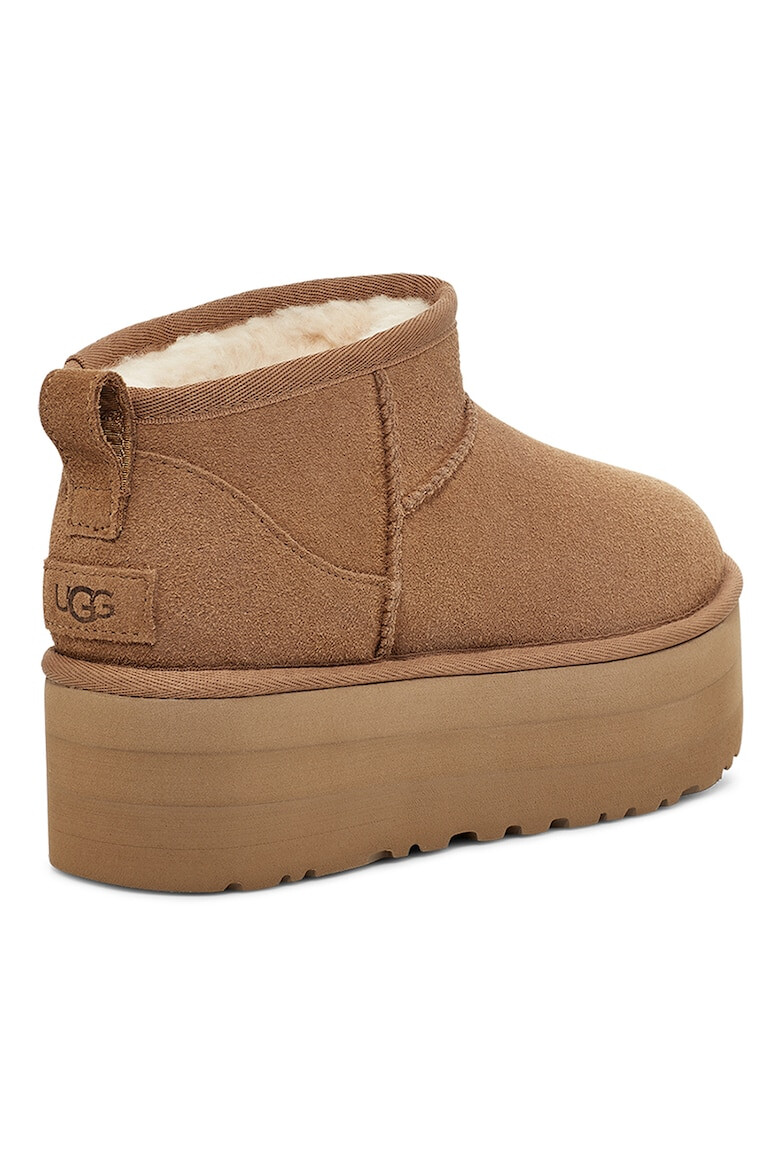 UGG Ghete de piele intoarsa fara inchidere Classic Ultra Mini - Pled.ro