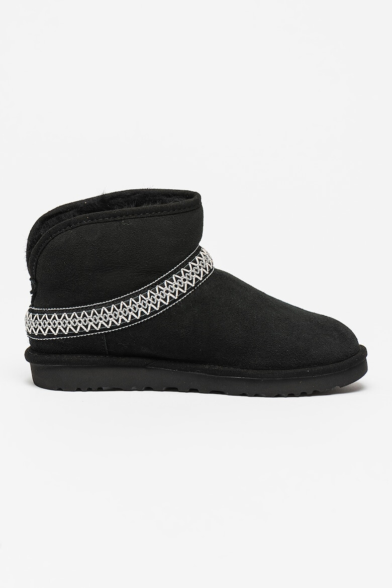 UGG Ghete din piele intoarsa fara inchidere Classic Mini Crescent - Pled.ro