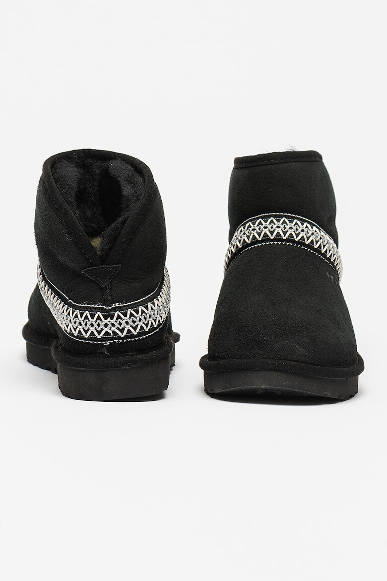 UGG Ghete din piele intoarsa fara inchidere Classic Mini Crescent - Pled.ro