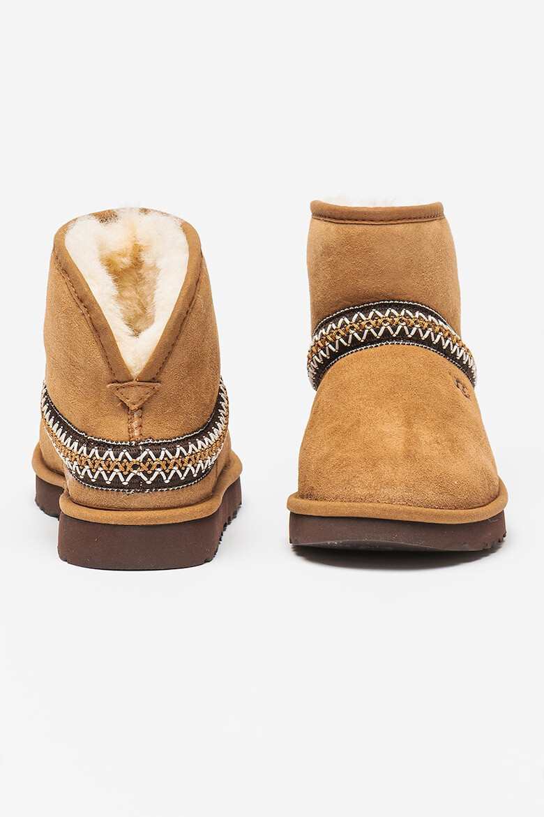 UGG Ghete din piele intoarsa fara inchidere Classic Mini Crescent - Pled.ro