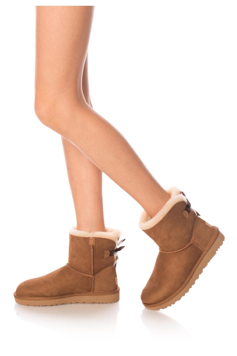 UGG Ghete fara inchidere de piele intoarsa Mini Bailey - Pled.ro