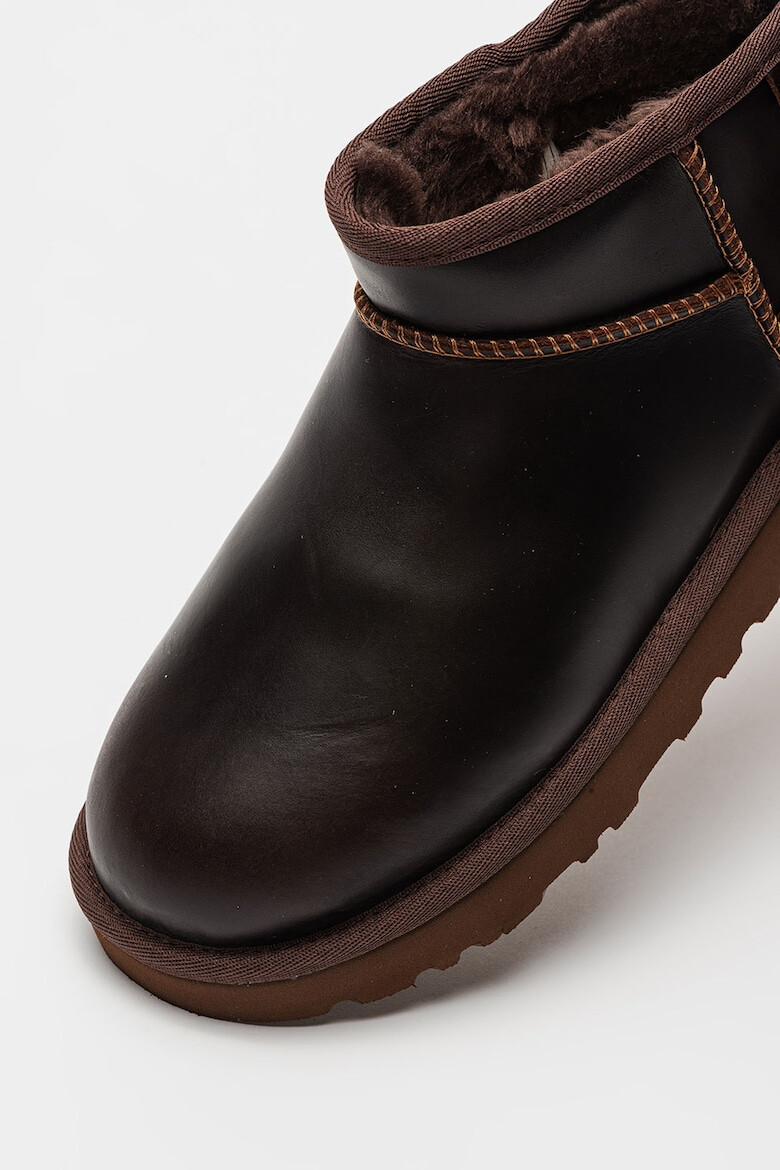 UGG Ghete fara inchidere din piele Classic Ultra Mini - Pled.ro