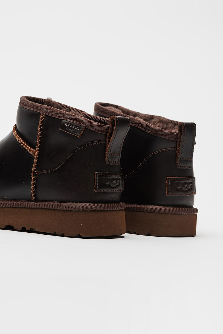 UGG Ghete fara inchidere din piele Classic Ultra Mini - Pled.ro