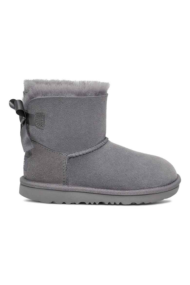 UGG Ghete fara inchidere din piele intoarsa cu detaliu cu funda Mini Bailey - Pled.ro