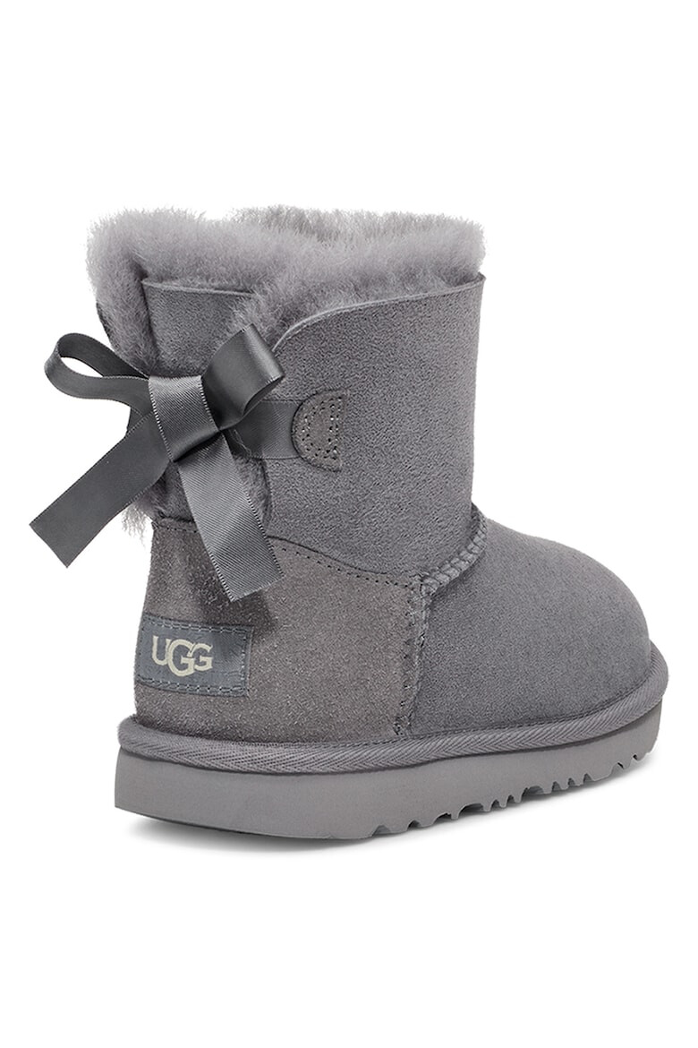 UGG Ghete fara inchidere din piele intoarsa cu detaliu cu funda Mini Bailey - Pled.ro