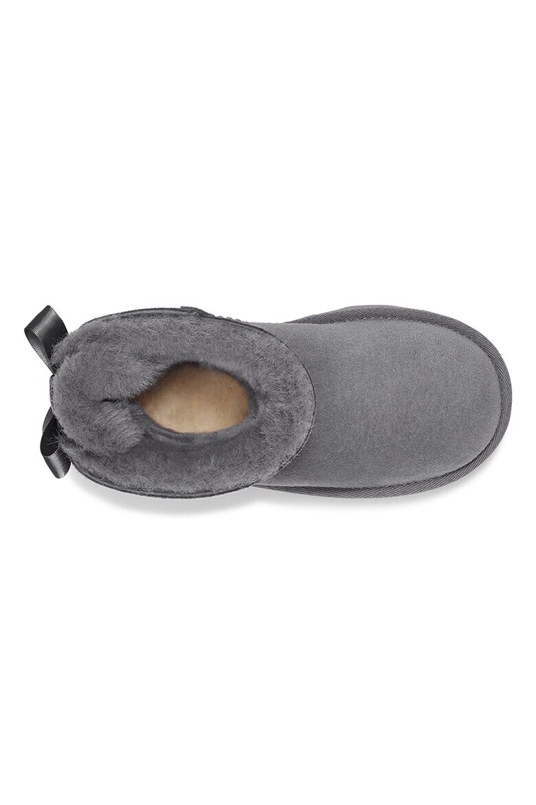 UGG Ghete fara inchidere din piele intoarsa cu detaliu cu funda Mini Bailey - Pled.ro