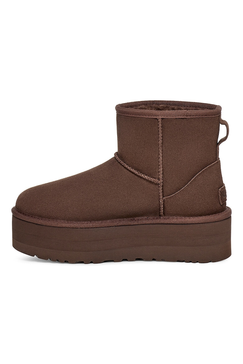 UGG Ghete flatform rezistente la apa din piele intoarsa Classic Mini - Pled.ro