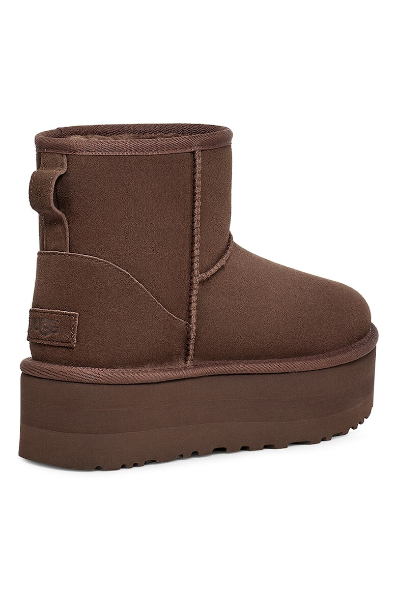 UGG Ghete flatform rezistente la apa din piele intoarsa Classic Mini - Pled.ro