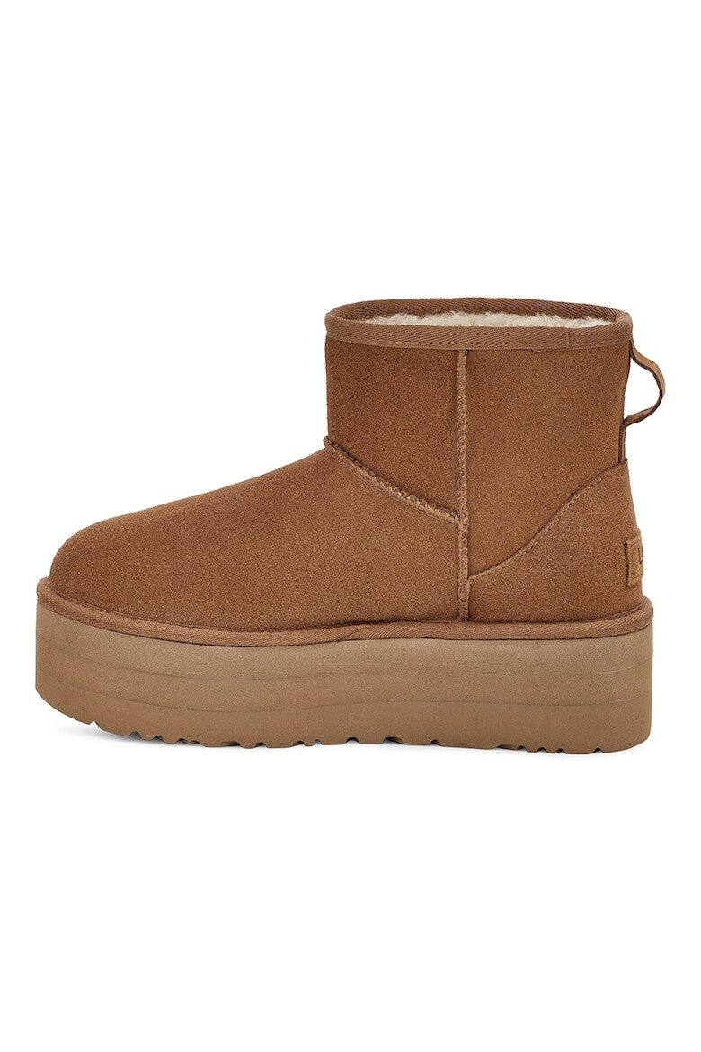 UGG Ghete flatform rezistente la apa din piele intoarsa Classic Mini - Pled.ro