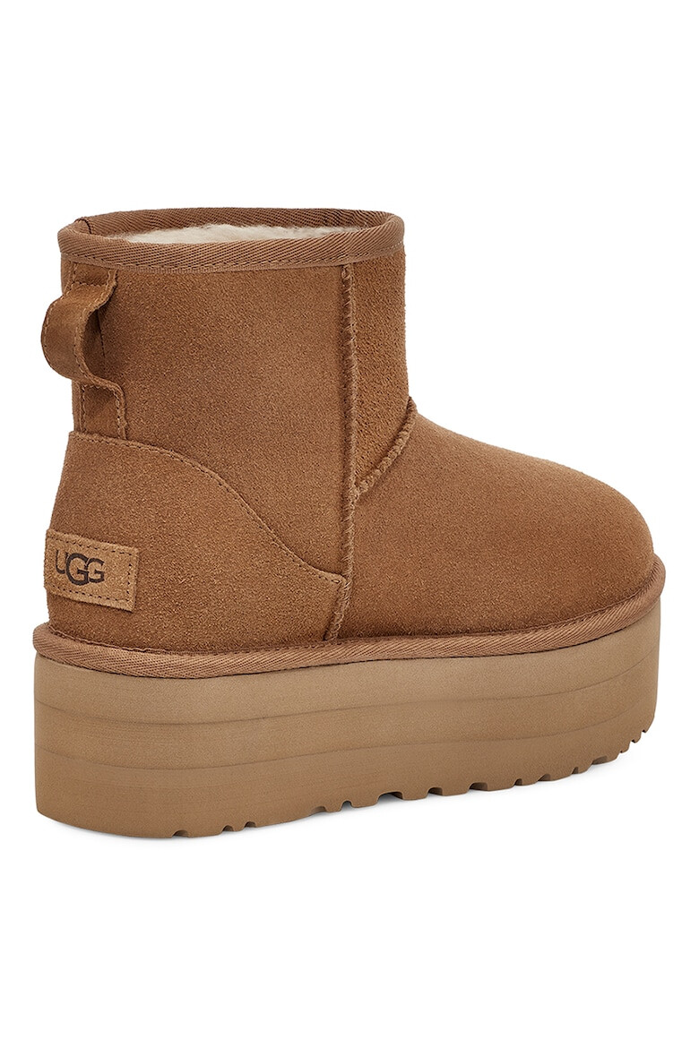 UGG Ghete flatform rezistente la apa din piele intoarsa Classic Mini - Pled.ro