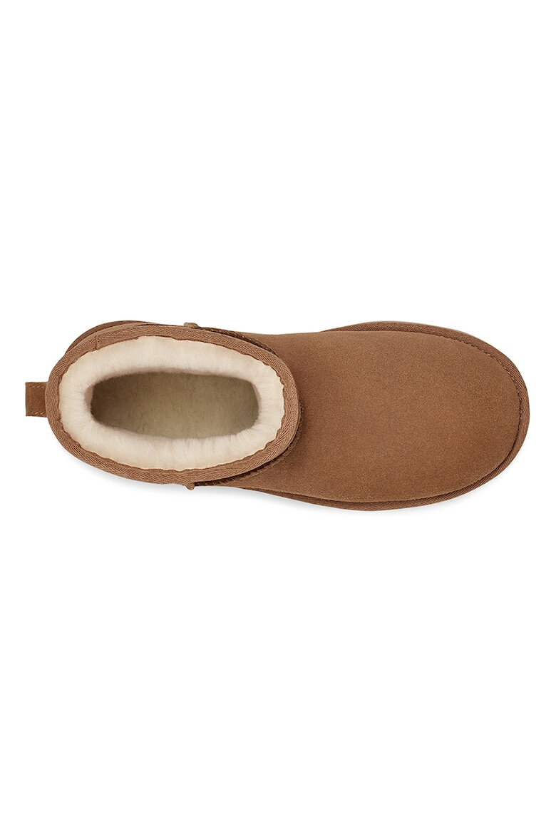 UGG Ghete flatform rezistente la apa din piele intoarsa Classic Mini - Pled.ro