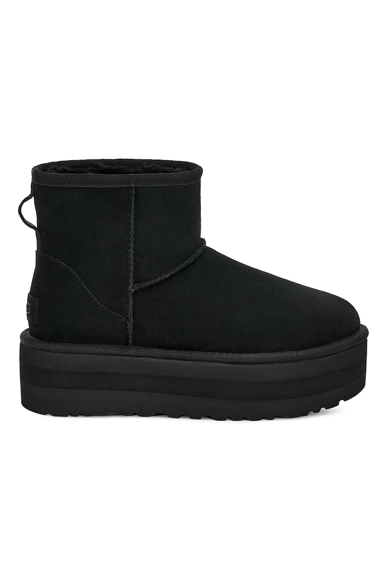 UGG Ghete flatform rezistente la apa din piele intoarsa Classic Mini - Pled.ro