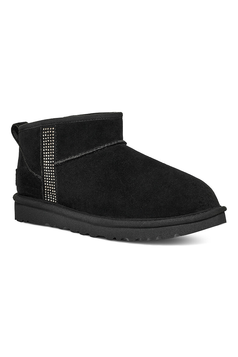 UGG Ghete slip-on de piele intoarsa cu aplicatii de strasuri Classic Ultra BI - Pled.ro