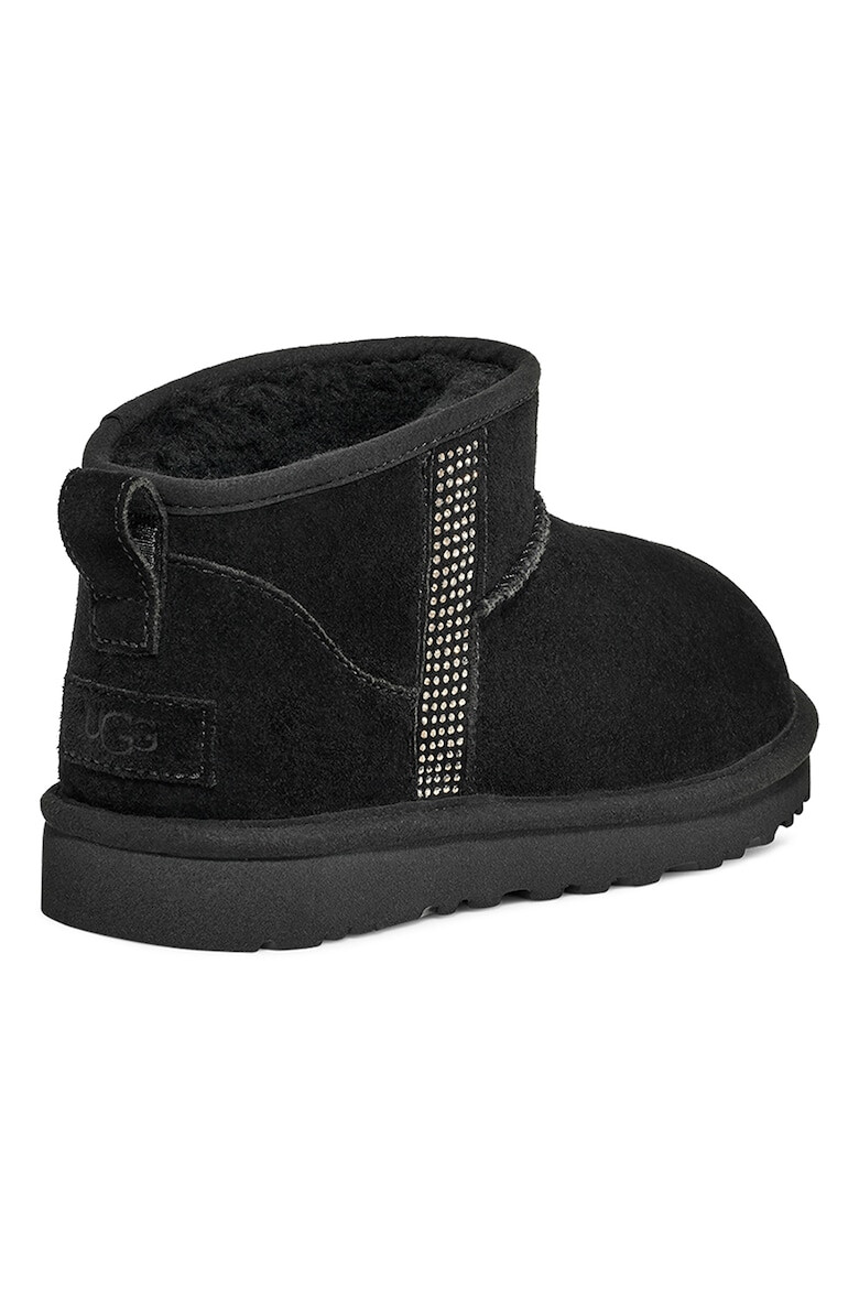 UGG Ghete slip-on de piele intoarsa cu aplicatii de strasuri Classic Ultra BI - Pled.ro