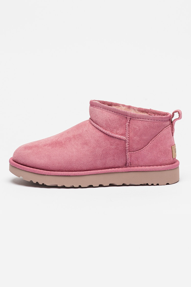 UGG Ghete slip-on de piele intoarsa cu finisaj rezistent la apa Classic Ultra Mini - Pled.ro