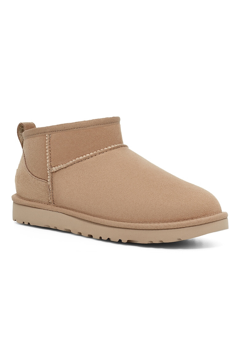 UGG Ghete slip-on de piele intoarsa cu finisaj rezistent la apa Classic Ultra Mini - Pled.ro