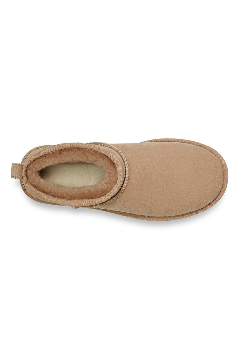 UGG Ghete slip-on de piele intoarsa cu finisaj rezistent la apa Classic Ultra Mini - Pled.ro