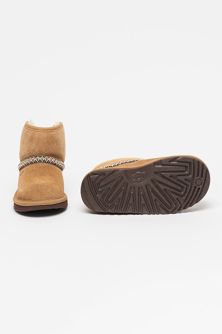 UGG Ghete slip-on de piele intoarsa Mini Crescent - Pled.ro