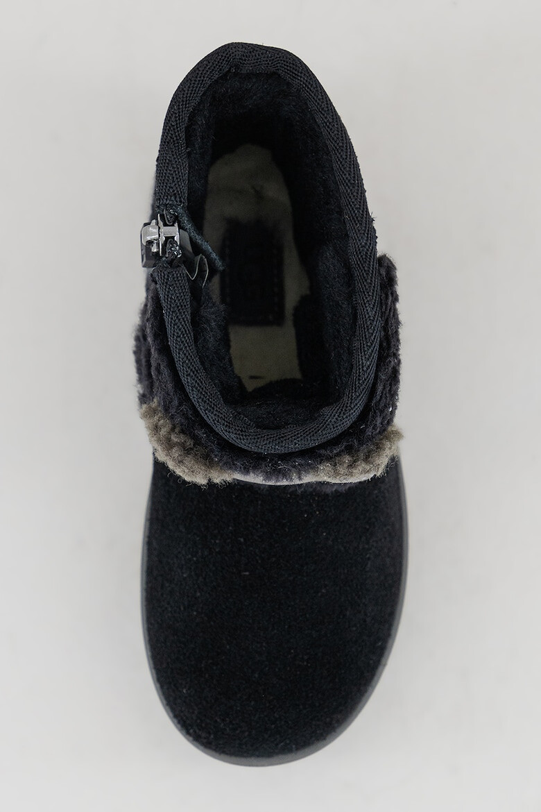 UGG Ghete slip-on de piele intoarsa si blana sintetica - Pled.ro