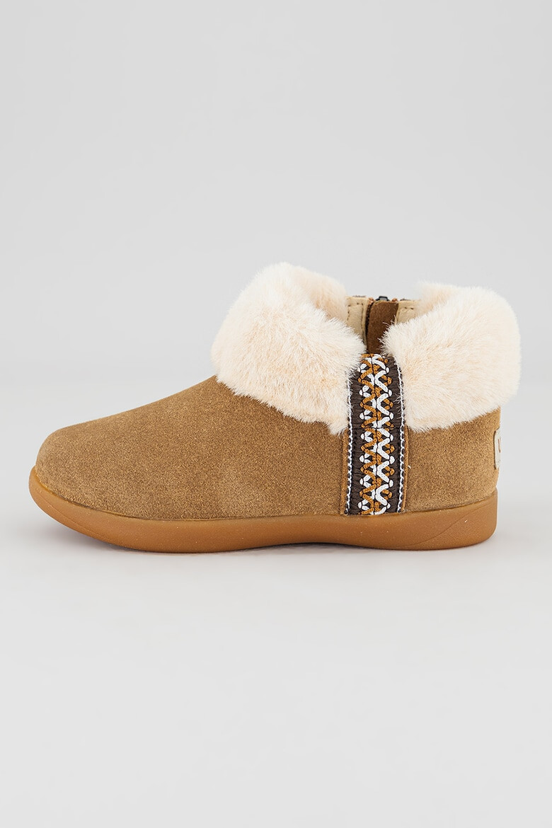 UGG Ghete slip-on de piele intoarsa si blana sintetica - Pled.ro