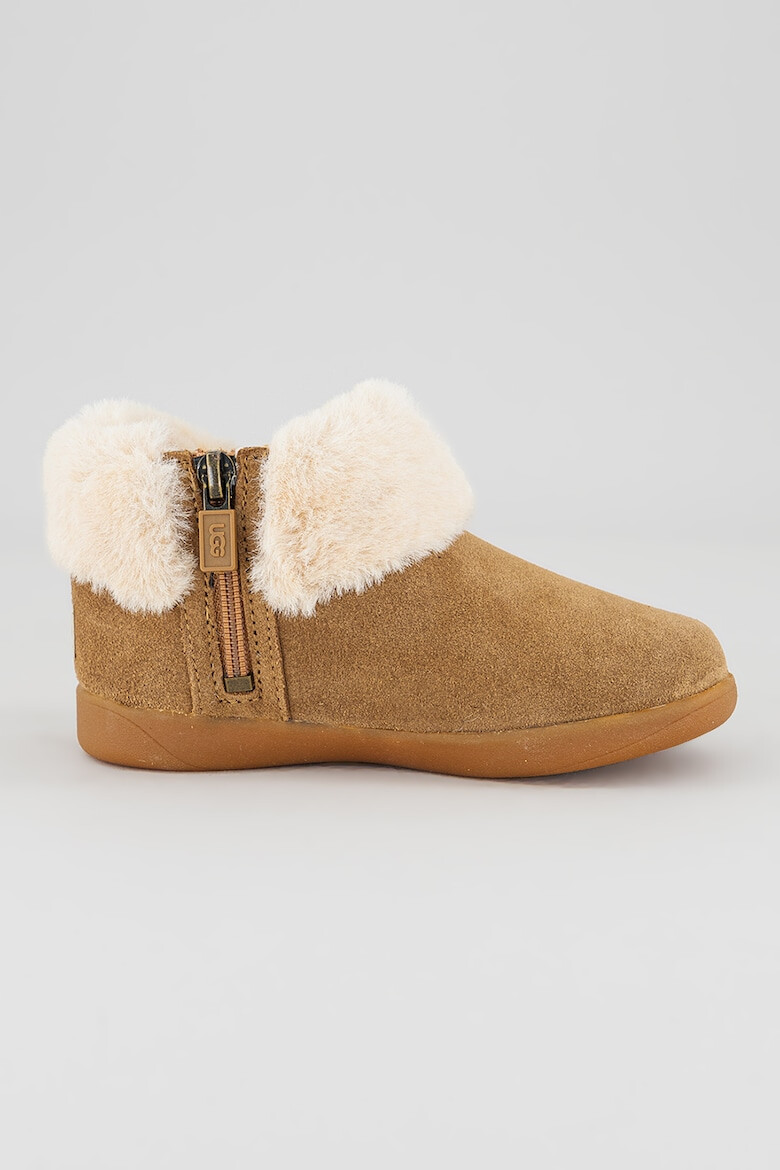 UGG Ghete slip-on de piele intoarsa si blana sintetica - Pled.ro