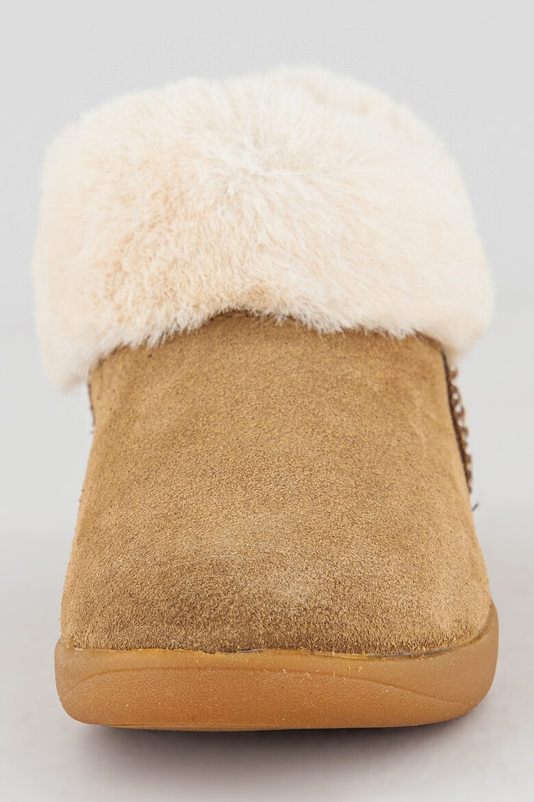 UGG Ghete slip-on de piele intoarsa si blana sintetica - Pled.ro