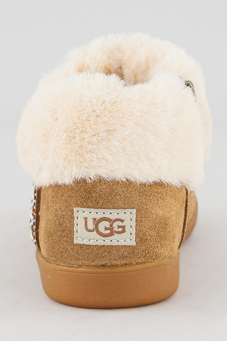 UGG Ghete slip-on de piele intoarsa si blana sintetica - Pled.ro