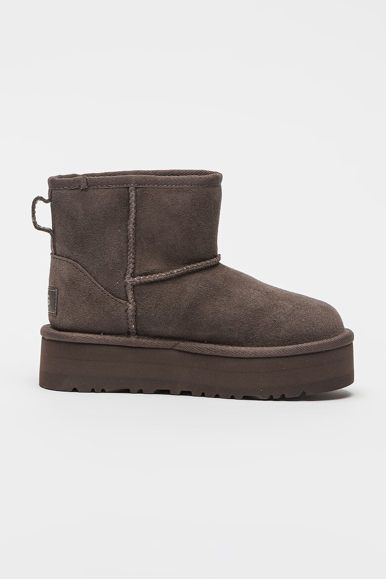 UGG Ghete slip-on din piele intoarsa Classic Mini - Pled.ro