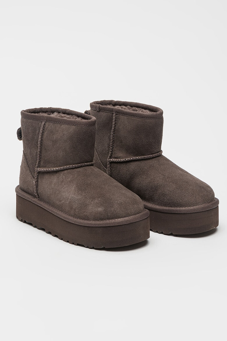 UGG Ghete slip-on din piele intoarsa Classic Mini - Pled.ro