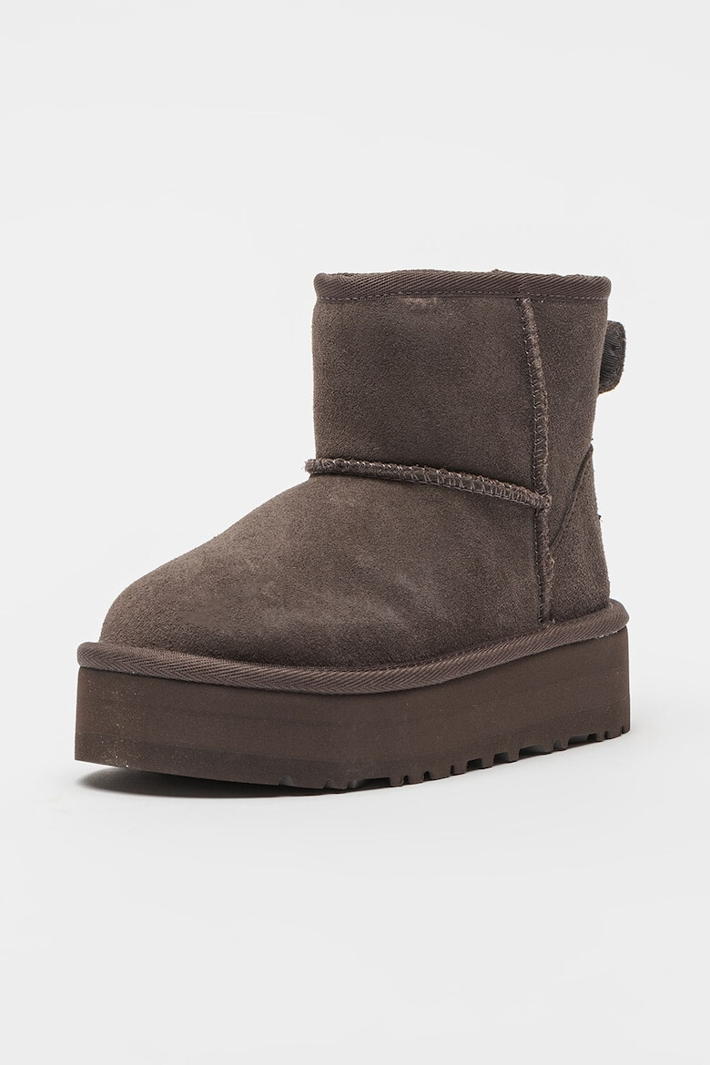 UGG Ghete slip-on din piele intoarsa Classic Mini - Pled.ro