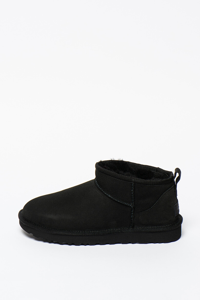 UGG Ghete slip-on din piele intoarsa Classic Ultra Mini - Pled.ro