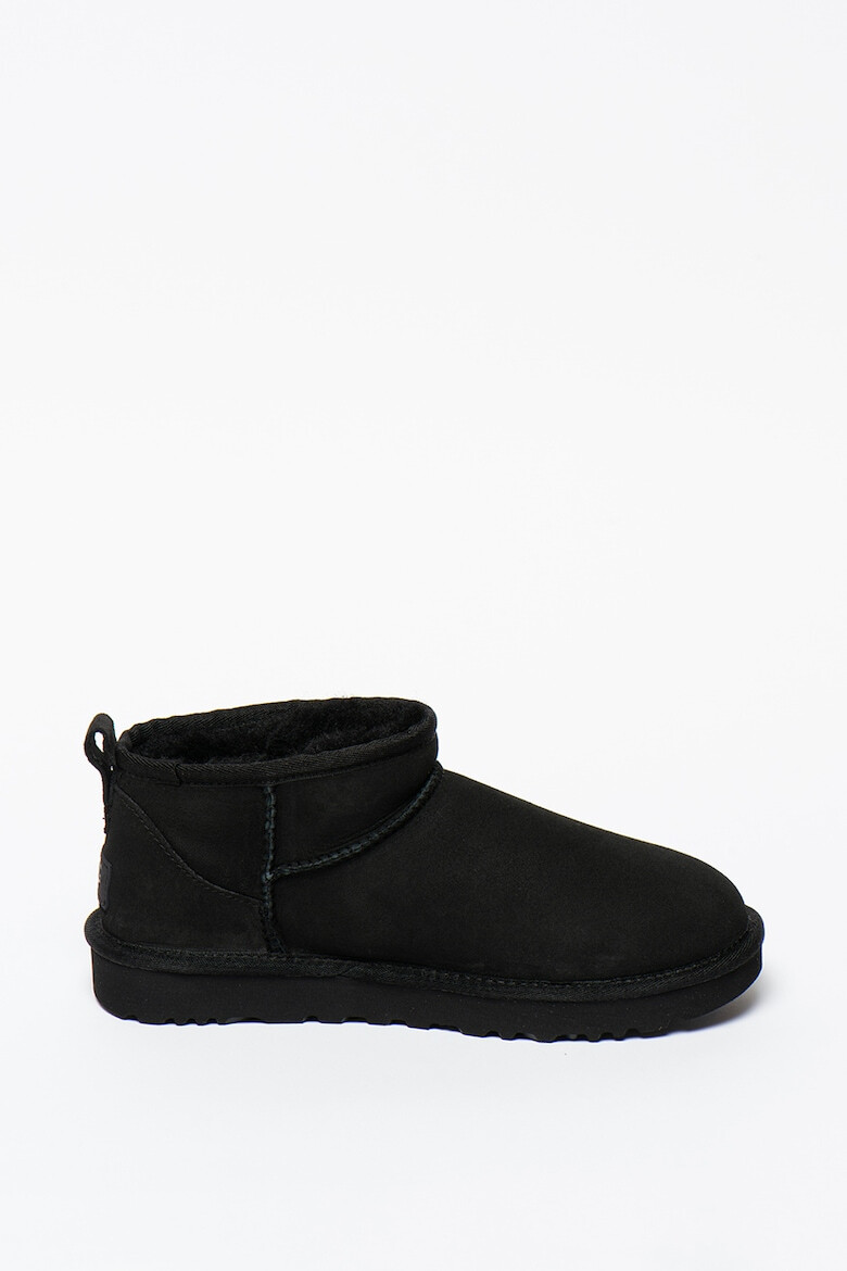 UGG Ghete slip-on din piele intoarsa Classic Ultra Mini - Pled.ro