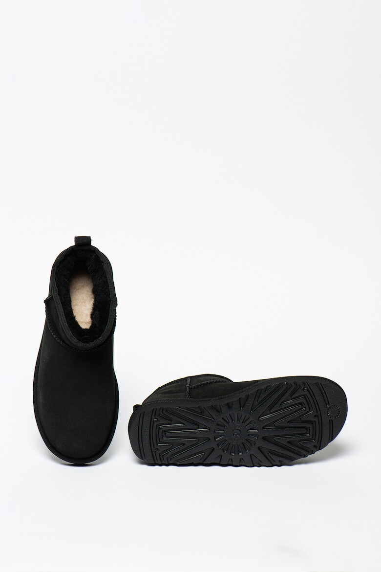 UGG Ghete slip-on din piele intoarsa Classic Ultra Mini - Pled.ro