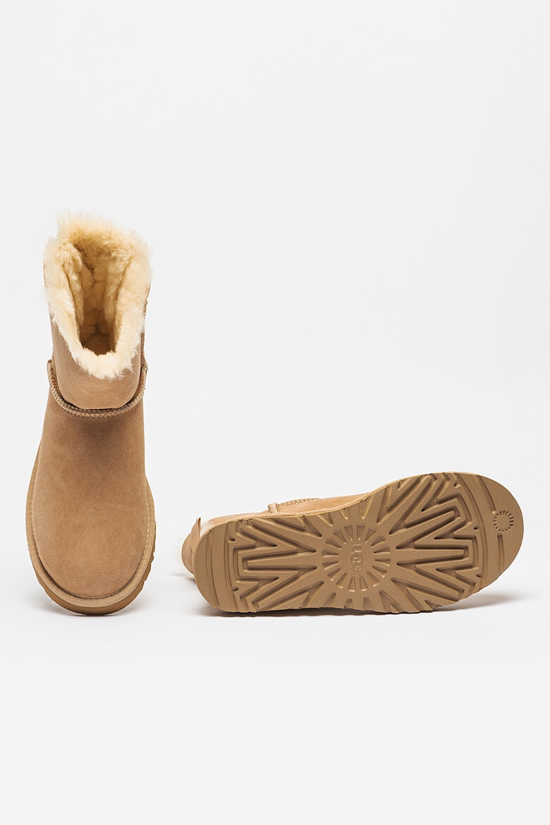 UGG Ghete slip-on din piele intoarsa Mini Bailey Bow II - Pled.ro