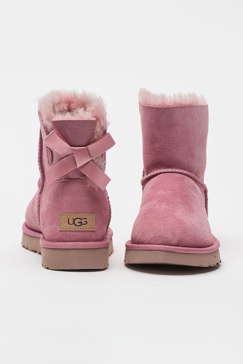 UGG Ghete slip-on din piele intoarsa Mini Bailey Bow II - Pled.ro