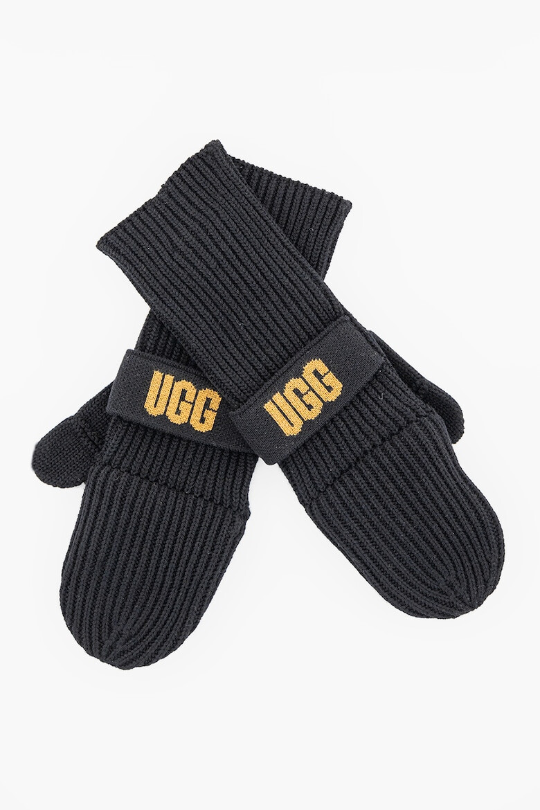 UGG Manusi tricotate din amestec de lana cu banda logo - Pled.ro