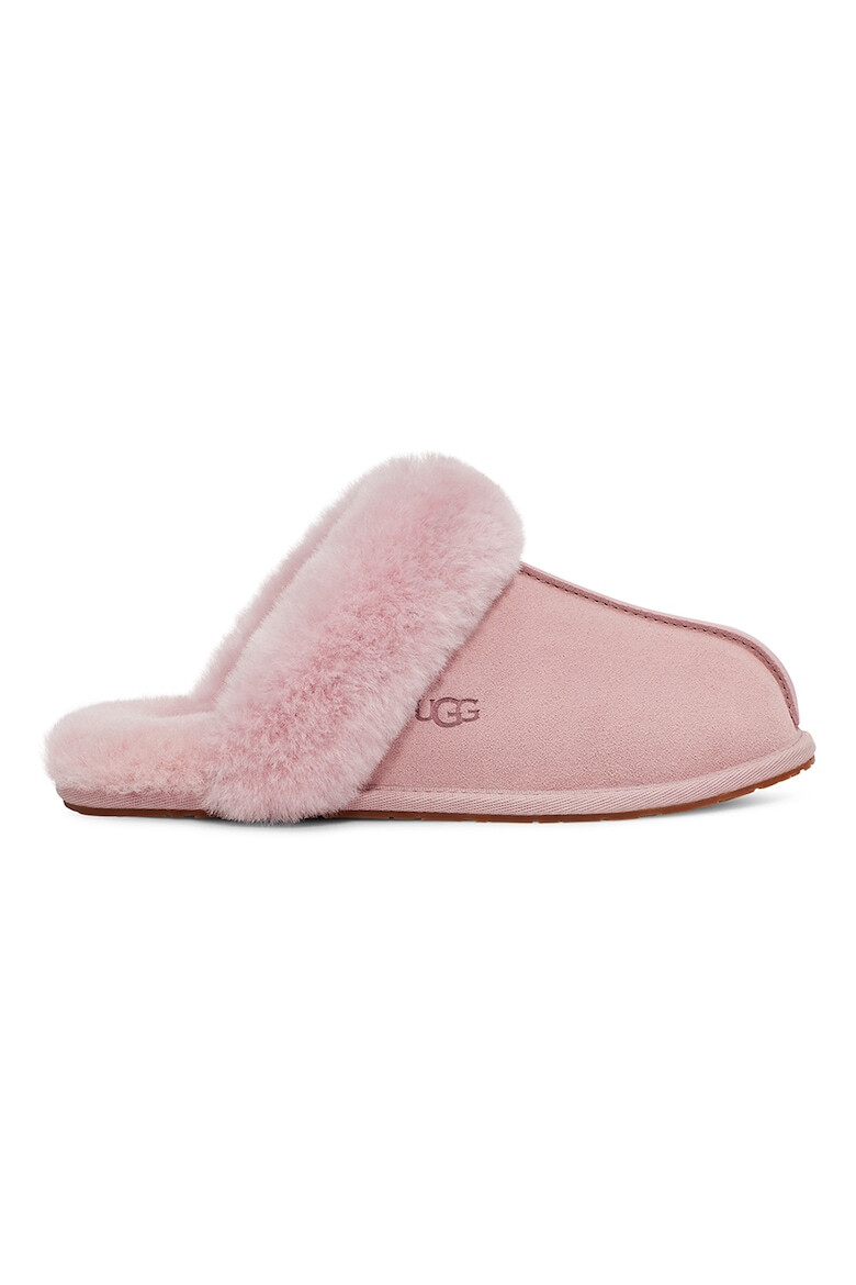 UGG Papuci de casa de piele intoarsa cu garnituri de piele de oaie Scuffette II - Pled.ro