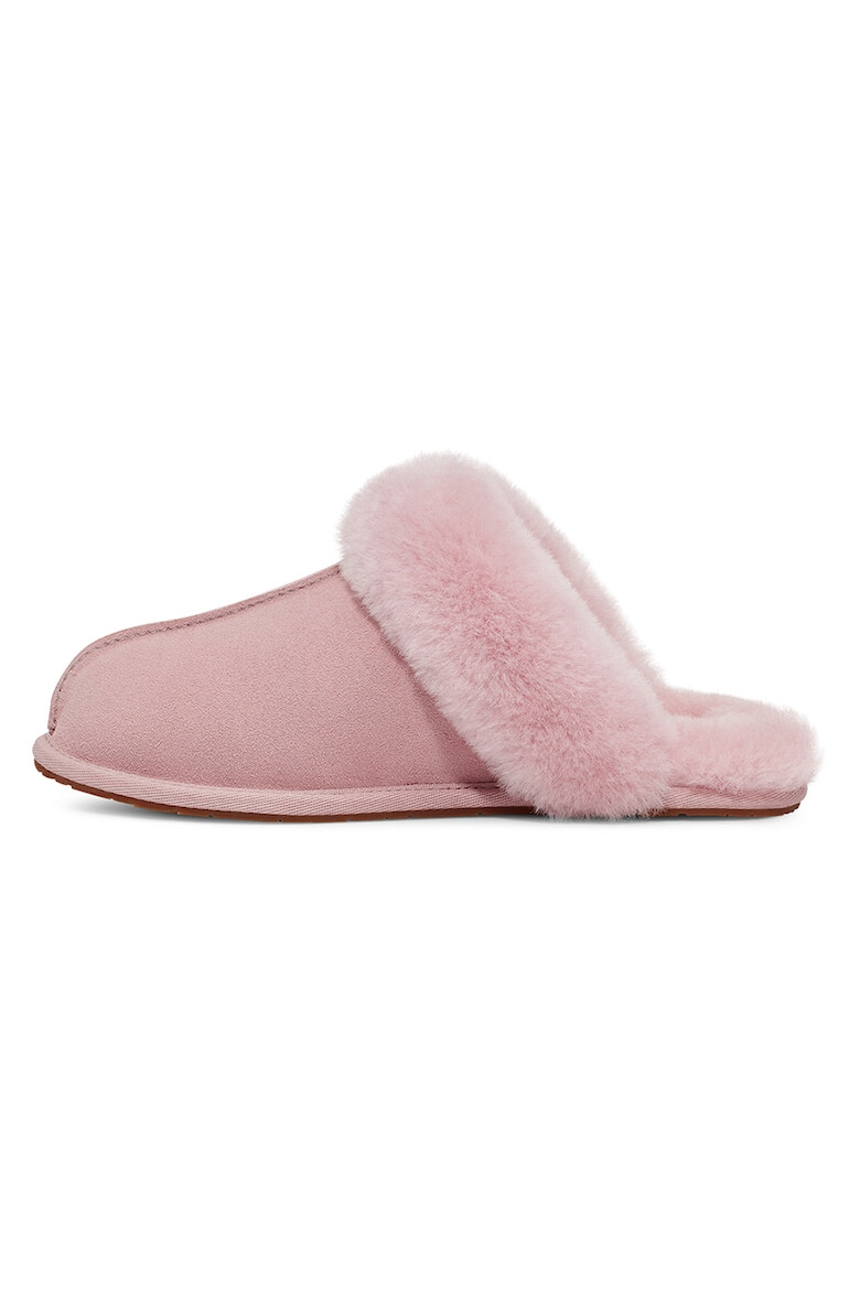 UGG Papuci de casa de piele intoarsa cu garnituri de piele de oaie Scuffette II - Pled.ro