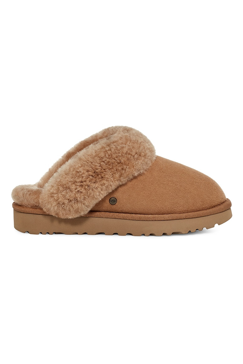 UGG Papuci de casa din piele intoarsa cu captuseala din blana shearling Classic - Pled.ro