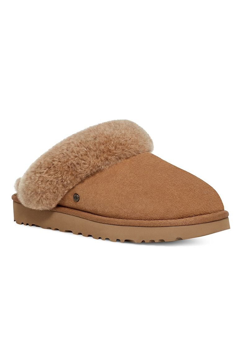 UGG Papuci de casa din piele intoarsa cu captuseala din blana shearling Classic - Pled.ro