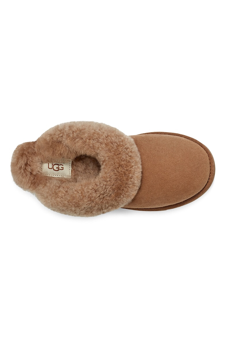 UGG Papuci de casa din piele intoarsa cu captuseala din blana shearling Classic - Pled.ro