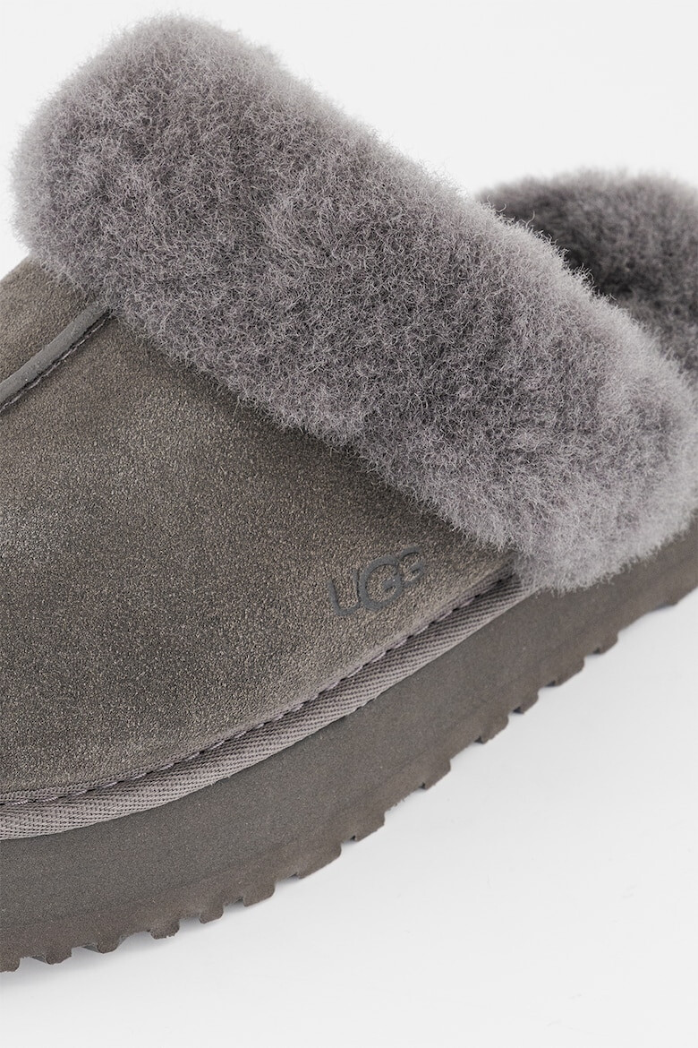 UGG Papuci de casa din piele intoarsa cu captuseala din lana Disquette - Pled.ro