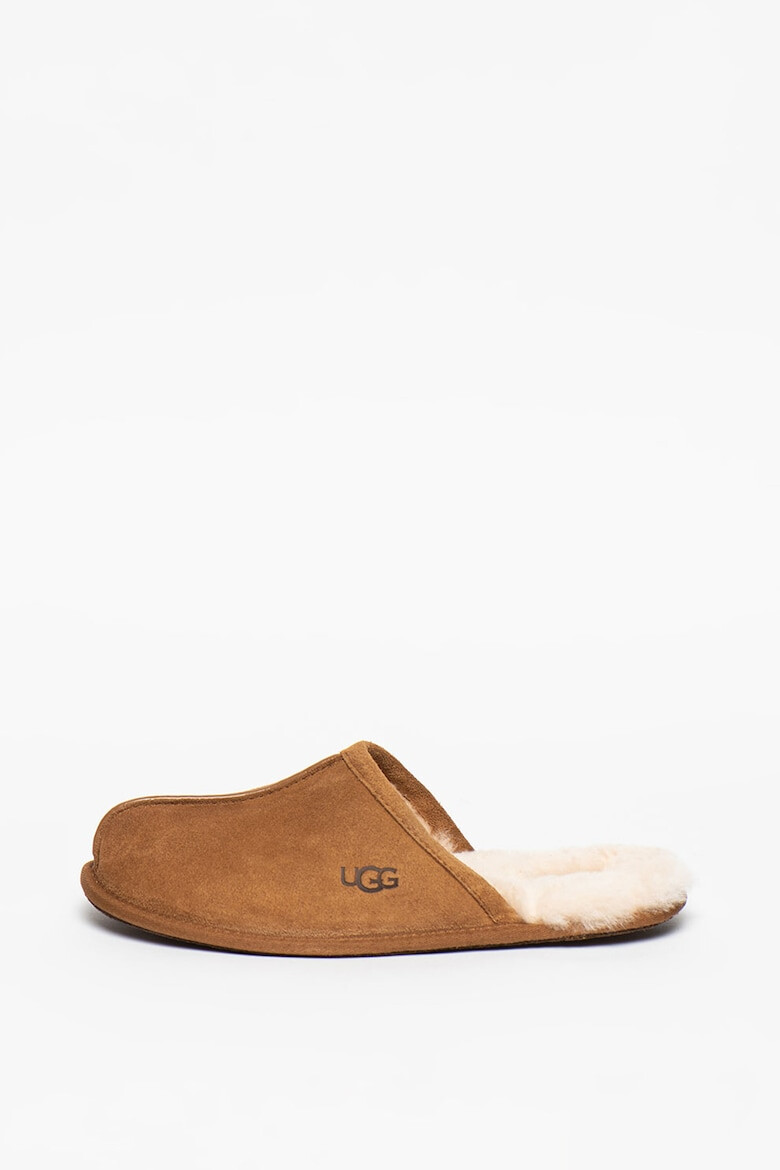 UGG Papuci de casa din piele intoarsa cu logo Scuff - Pled.ro