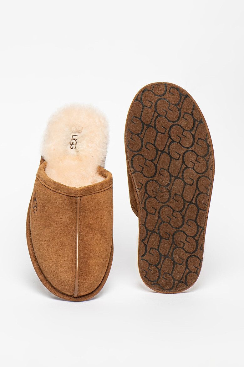 UGG Papuci de casa din piele intoarsa cu logo Scuff - Pled.ro