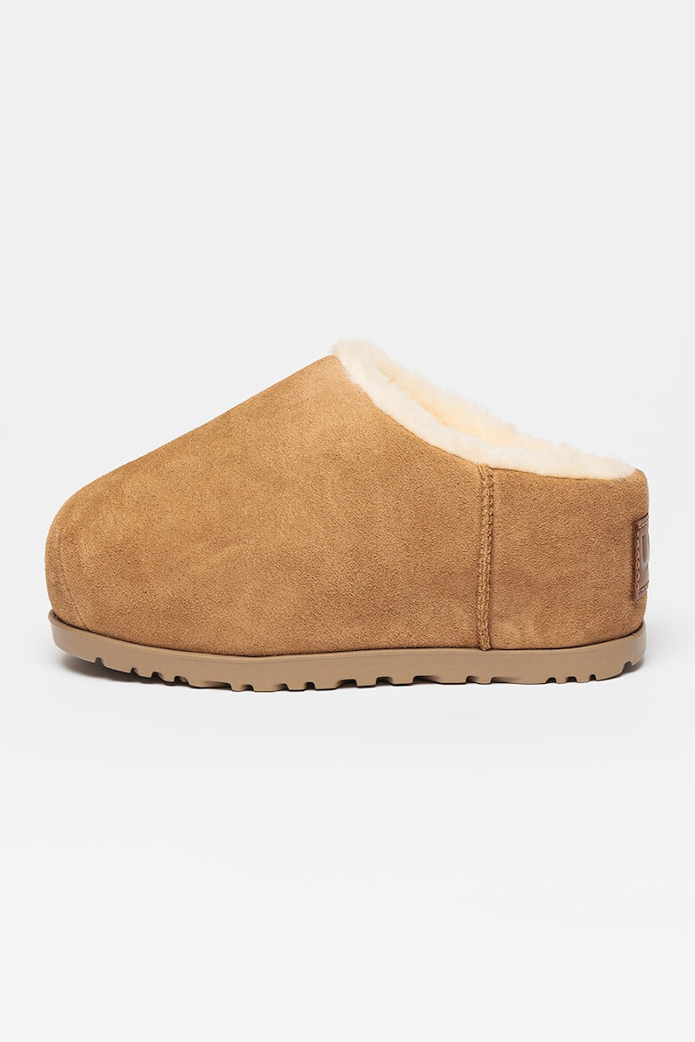 UGG Saboti din piele intoarsa cu talpa flatform Pumped - Pled.ro