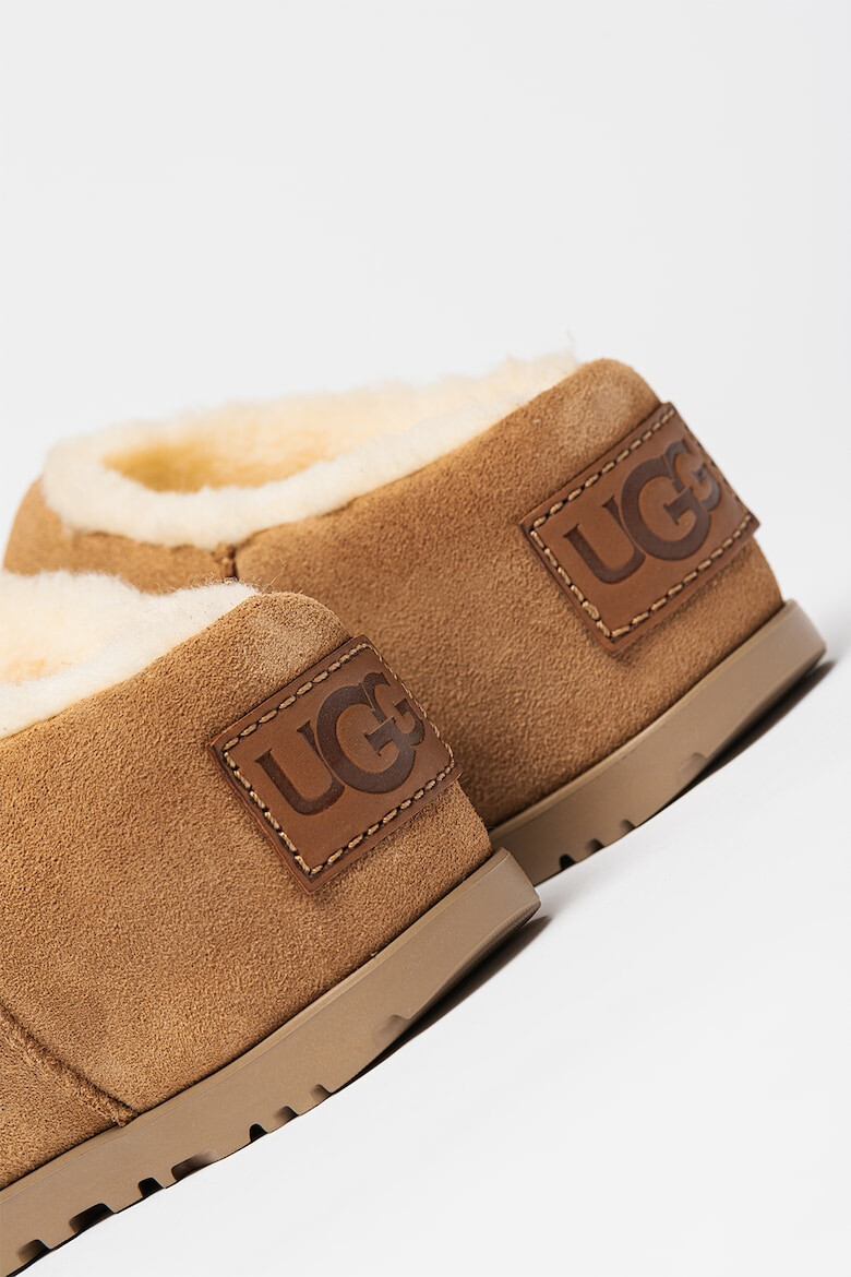 UGG Saboti din piele intoarsa cu talpa flatform Pumped - Pled.ro