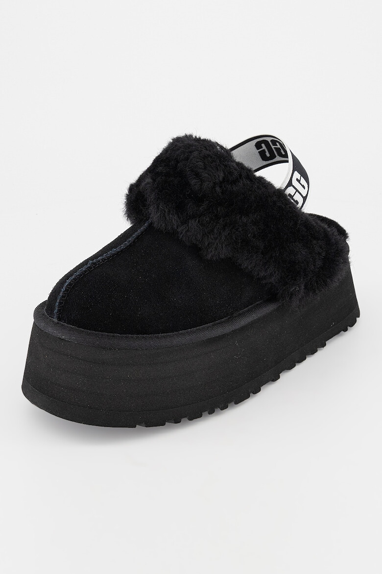 UGG Saboti slingback flatform din piele intoarsa Funkette - Pled.ro