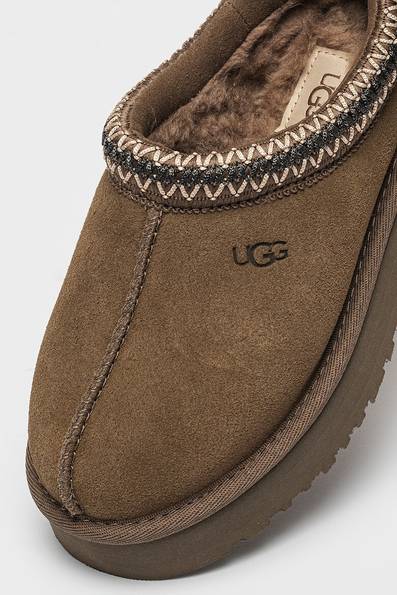 UGG Papuci de piele intoarsa cu detalii brodate Tazz - Pled.ro