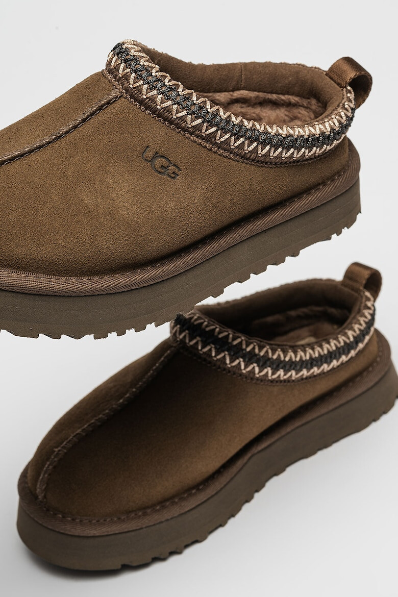 UGG Papuci de piele intoarsa cu detalii brodate Tazz - Pled.ro