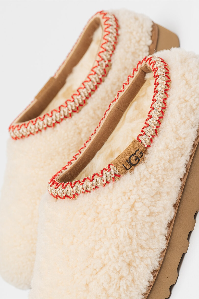 UGG Papuci din piele de oaie cu captuseala din amestec de lana Tasman Maxy Curly - Pled.ro